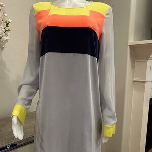 BCBGMaxazria Cally Haze Combo Color-block Dress